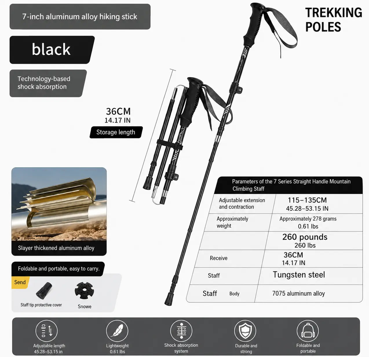 Foldable Trekking Poles