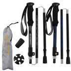 Foldable Trekking Poles - Lightweight Carbon Fiber Hiking Sticks for Trail & Camping