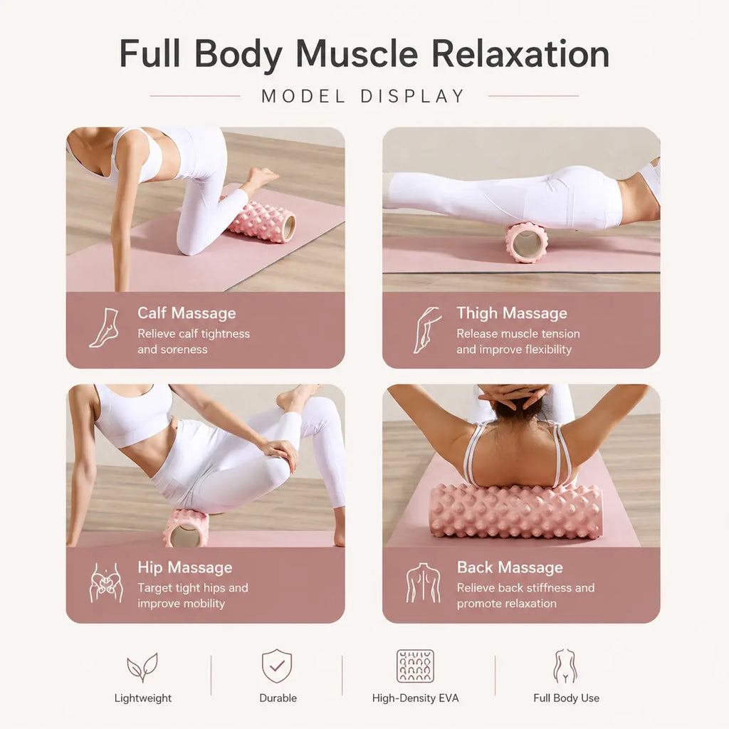 Premium Deep Tissue Foam Roller – Muscle Relief & Leg Slimmer