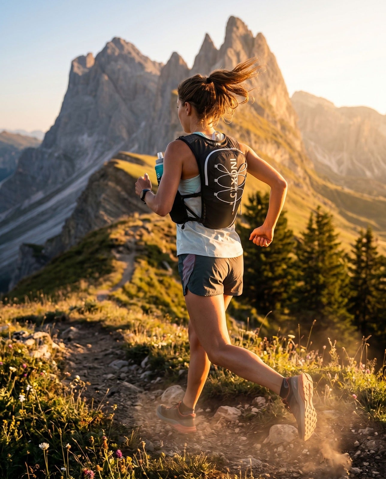 Hydration Vest with 500ml / 17 fl oz Soft Flask – Lightweight Running Backpack